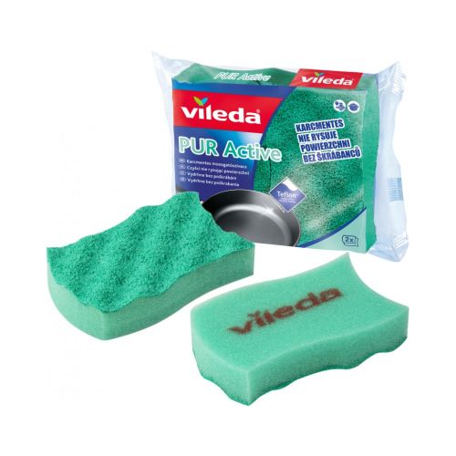 Vileda PUR active houbi�ka na n�dob� st�edn� 2 ks Vileda PUR active houbi�ka na n�dob� st�edn� 2 ks